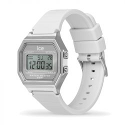 Montre digitale femme s ice watch digit retro metal silver silicone blanc - digitales - edora - 1