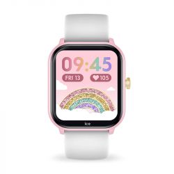 Montre connectée enfant s ice watch smart junior 2.0 pink white silicone blanc - juniors - edora - 0