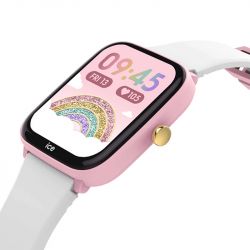 Montre connectée enfant s ice watch smart junior 2.0 pink white silicone blanc - juniors - edora - 2