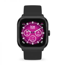 Montre connectée femme s ice watch smart two 1.70 black silicone noir - connectees - edora - 0