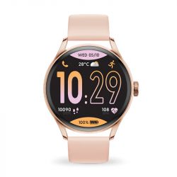 Montre connectée femme s ice watch smart two 1.20 rose-gold nude silicone rose - connectees - edora - 0