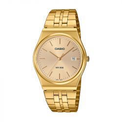 Montre femme casio timeless "standard" or acier doré - analogiques - edora - 0