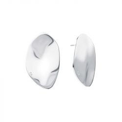 Boucles d'oreilles Femme pendantes Calvin Klein Sculptural Reflect Acier argenté - 35000620