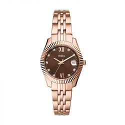 Montre Femme Fossil Scarlette Analogique Acier Doré Rose