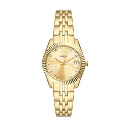 Montre femme fossil scarlette analogique acier doré es5338 - montres-femme - edora - 0