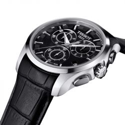 Montre homme chronograph tissot couturier cuir noir t0356171605100 - montres-homme - edora - 3