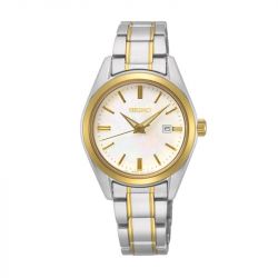 Montre femme classique seiko acier bicolore sur636p1 - montres-femme - edora - 0