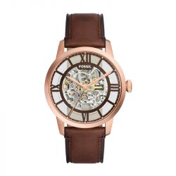 Montre homme fossil automatique cuir marron me3259 - accueil - edora - 0