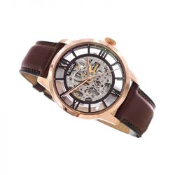 Montre homme fossil automatique cuir marron me3259 - accueil - edora - 1