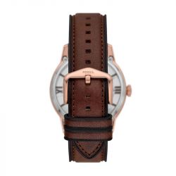 Montre homme fossil automatique cuir marron me3259 - accueil - edora - 2