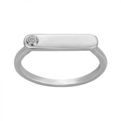 Bague femme la garçonne so addict argent 925/1000 et diamant 20100042 - bagues-femmes - edora - 0