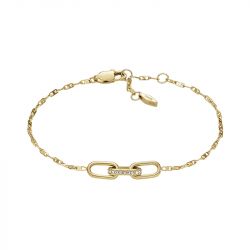 Bracelet femme fossil heritage d-link acier doré jf04525710 - bracelets-femme - edora - 0