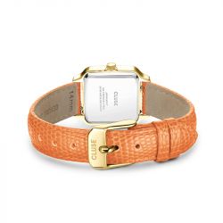 Montre femme cluse gracieuse petite cuir orange cw11808 - montres-femme - edora - 3