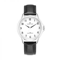 Montre homme certus bracelet cuir noir 610881 - montres-homme - edora - 0