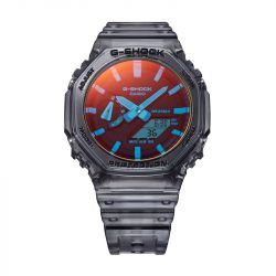 Montre homme anadigitale casio gshock silicone translucide ga-2100tls-8aer  - montres-homme - edora - 0