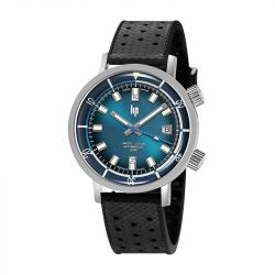 Montre homme lip grande nautic-océan 41 mm silicone noir 671854 - automatiques - edora - 0