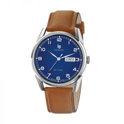 Montre homme lip himalaya 40mm cuir marron 671705 - imports - edora - 0