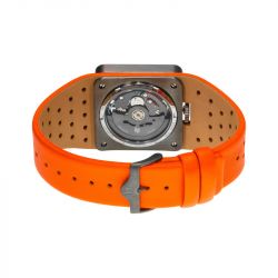 Montre mixte automatique lip big tv squelette cuir orange 671660 - automatiques - edora - 3