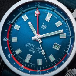 Montre homme automatique lip grande nautic ski gmt silicone bleu 671530 - automatiques - edora - 1