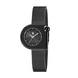 Montre femme lip 2000 mini moon acier noir 671392 - montres-femme - edora - 0