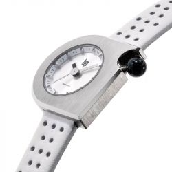 Montre femme lip 2000 mini moon cuir blanc 671191 - montres-femme - edora - 2