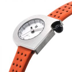 Montre femme lip 2000 mini moon cuir orange 671190 - montres-femme - edora - 2