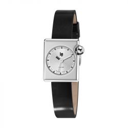 Montre femme lip mach 2000 mini square cuir noir 671171 - montres-femme - edora - 0