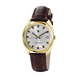 Montre homme lip gdg 35mm cuir marron 671022 - imports - edora - 0