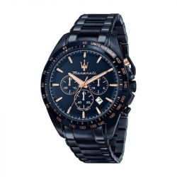 Montre homme chronographe maserati blue edition  acier bleu r8873612054 - montres-homme - edora - 0