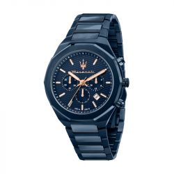 Montre homme chronographe maserati stile  acier bleu r8873642008 - montres-homme - edora - 0