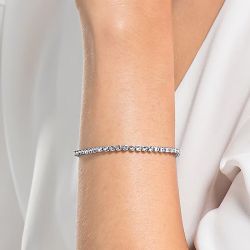 Bracelet femme tennis imber emily swarovski métal argenté et cristaux 1808960 - bracelets-femme - edora - 1