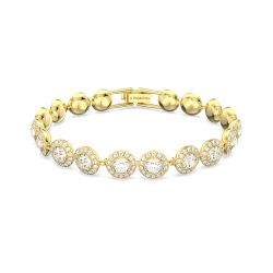 Bracelet femme swarovski tennis una angelic métal doré et cristaux 5505469 - bracelets-femme - edora - 0