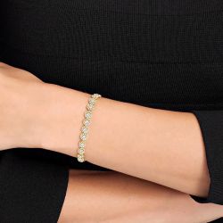 Bracelet femme swarovski tennis una angelic métal doré et cristaux 5505469 - bracelets-femme - edora - 2