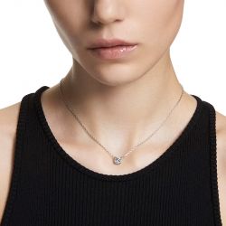 Collier femme swarvoski stilla métal argenté et cristaux 5636706 - colliers-femme - edora - 1