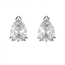 Boucles d'oreilles femme puces swarovski stilla métal argenté et zircones 5636713 - boucles-d-oreilles-femme - edora - 0