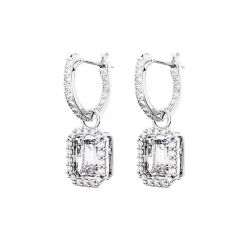 Boucles d'oreilles femme pendantes swarovski una métal argenté et cristaux 5638495 - boucles-d-oreilles-femme - edora - 0