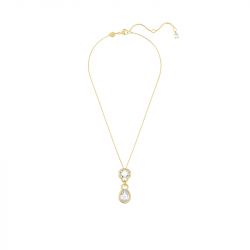 Collier femme swarovski imber métal doré rose et cristaux 5663339 - colliers-femme - edora - 2