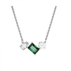 Collier femme swarovski mesmera métal argenté et cristaux 5668278 - colliers-femme - edora - 0