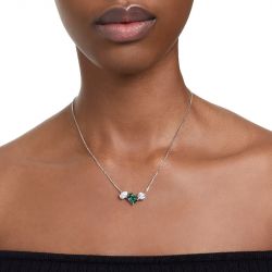 Collier femme swarovski mesmera métal argenté et cristaux 5668278 - colliers-femme - edora - 1