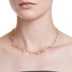 Collier femme swarovski imber métal doré et cristaux 5680090 - colliers-femme - edora - 1