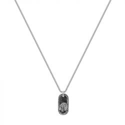 Collier homme phebus apache acier gris 75-0169 - colliers-homme - edora - 0