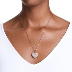 Collier femme swarovski idyllia métal doré et cristaux 5680402 - colliers-femme - edora - 1