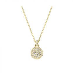 Collier femme swarovski sublima métal doré et cirstaux 5683443 - colliers-femme - edora - 0