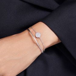 Bracelets femme: bracelet argent, or, bracelet georgette, jonc (4) - joncs - edora - 2