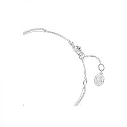 Bracelet femme jonc infini swarovski hyperbola métal argenté et zircones 5684049 - joncs - edora - 2