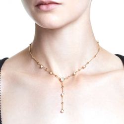 Collier femme y swarovski imber métal doré et cristaux 5684510 - colliers-femme - edora - 1