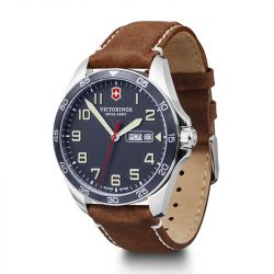 Montre homme victorinox fieldforce cuir marron 241848 - montres-homme - edora - 1