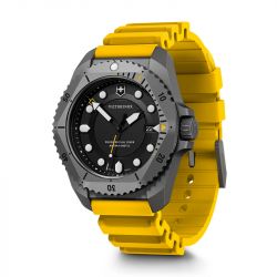 Montre homme antimagnétique victorinox dive pro quartz silicone jaune 241992 - montres-homme - edora - 1