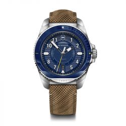 Montre homme antimagnétique victorinox journey 1884 bois marron 241980.1 - montres-homme - edora - 0