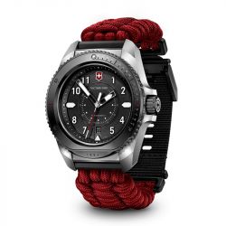 Montre homme antimagnétique victorinox journey 1884 limited  edition paracorde tissé rouge 242016.1 - montres-homme - edora - 1